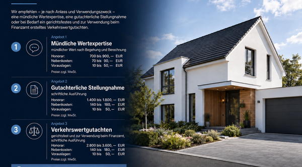 Honorarübersicht Nutzungsdauer
