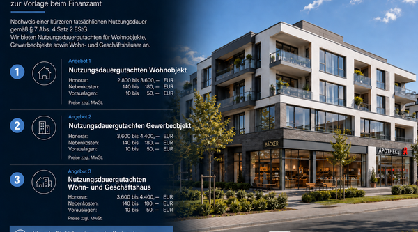 Honorarübersicht Wohnen